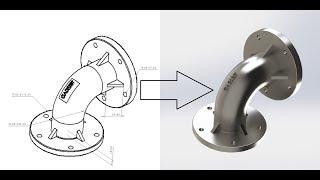 Solidworks Tutorial #20 | How to Design Elbow