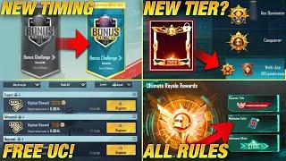 OMG  CONQUEROR FRAME FOR ALL? | UC BONUS CHALLENGE NEW *OFFICIAL* TIMING | ULTIMATE ROYALE RULES.