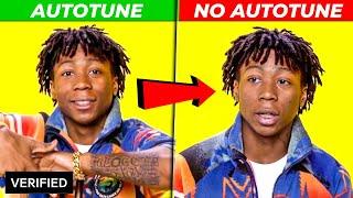 GENIUS INTERVIEWS vs REAL SONGS 2020 (AUTOTUNE vs NO AUTOTUNE)