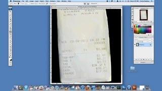 How to Darken a Faded Receipt in Photoshop : Using Adobe Photoshop