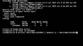 Solaris: creating mirrored zfs rpool (boot)