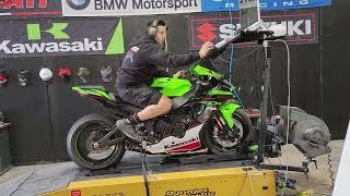 2022 Kawasaki ZX10R Dyno run M4 Exhaust at DFW Superbikes