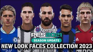 PES 2021 | NEW LOOK FACES COLLECTION 2023 V3 | FT. BENZEMA, VLAHOVIC, CALLAGHER, THEO