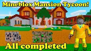 Roblox Mineblox Mansion Tycoon! All completed