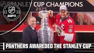 Florida Panthers captain Aleksander Barkov hoists the Stanley Cup again!  | NHL on ESPN