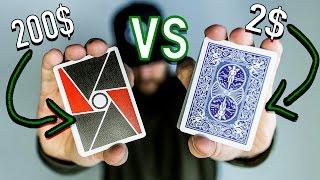 2$ Deck of Cards vs 200$ Deck of Cards!!