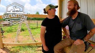 Homestead Life This Week: Selling More Goats, Preserving The Harvest & Finishing the Buck Barn!
