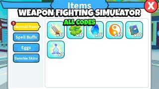 ALL WORKING WEAPON FIGHTING SIMULATOR CODES | Roblox