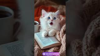  Cutest Fluffy Kitten On the Couch! You Won’t Believe It  #cat #kitten #cute  #catlovers