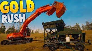 Gold Rush - Making Real Money Gold Mining! - Mobile Wash Plant Setup! - Gold Rush: The Game Gameplay