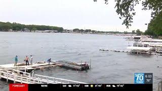 Okoboji community cleans up after high water levels and winds cause damage