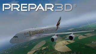 Prepar3D v4.5 | Amazing flight from Dubai to Mauritius | (OMDB-FIMP) A380-861