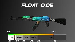 CSGO AK-47 | Ice Coaled - Skin wear/float