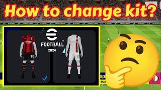 How to change kit in pes 2024 mobile! change kit