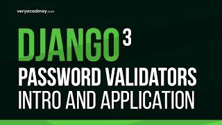 Learn Django -  Password Validation Introduction