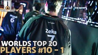 #Worlds2024 Top 20 Rankings Players Part Two #10 - 1