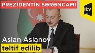 Aslan Aslanov 1-ci dərəcəli “Vətənə xidmətə görə” ordeni ilə təltif edilib