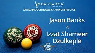 World Indoor Bowls Championship 2025 Jason Banks vs Izzat Shameer Dzulkeple - Day 7 Match 4