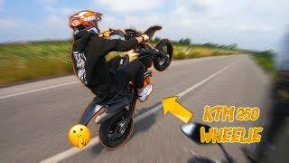 KTM EXC 250 WHEELIE | Supermoto Lifestyle