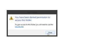 How to Fix "You have been denied permission to acces this folder"  [Urdu/Hindi]