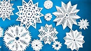 HOW TO MAKE A SIMPLE snowflakes from paper / CHRISTMAS crafts