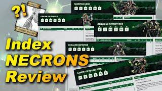 NEW Necrons Index Review! 10th Edition Warhammer 40,000 Rules