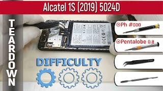 Как разобрать  Alcatel 1S (2019) 5024D Разборка и ремонт