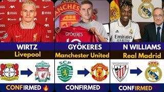 LATEST CONFIRMED TRANSFER NEWS AHEAD OF SUMMER TRANSFER WINDOW 2025 Gyökeres To United , Wirtz ️