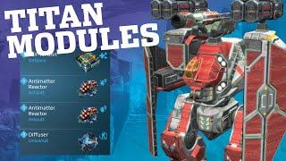 War Robots - TWO NEW TITAN MODULES (Diffuser + Self-Fix) | WR Test Server Gameplay