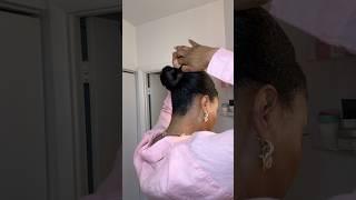 How I achieved my faux bun. Watch this video till the end. #fauxbun #sleekbun #hairtutorial