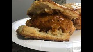 HONEY BUTTER HOT CHICKEN SLIDERS FROM SCRATCH!!!