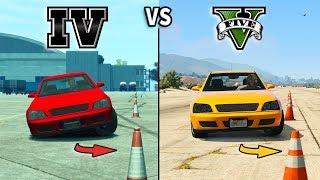 GTA V vs GTA IV - Car Gameplay Comparison