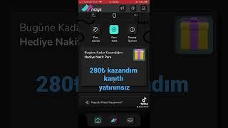 yatırımsız 280₺ kazandım #nays yorumlarda link