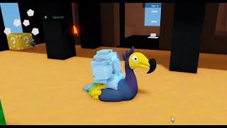 How to "hack" with the dodo and small potion in Roblox Bedwars.