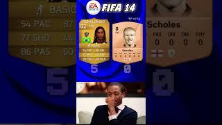 Reacting to Ronaldinho vs Scholes in EVERY FIFA!️#reaction #fifa #memes #ronaldinho #scholes #react