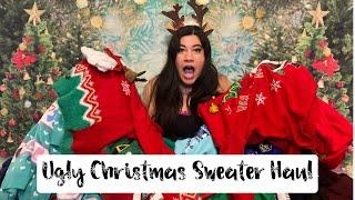 My Ugly Christmas Sweater Collection Haul Vlogmas 1!