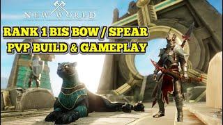 New World The Most Aggressive PVP Bow / Spear Build & Gameplay