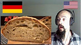 American Reacts To German Bread make country bread with this recipe | German Bread