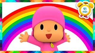  POCOYO ENGLISH - The Rainbow (Learn the 7 Colors)  91min Full Episodes |VIDEOS &CARTOONS for KIDS