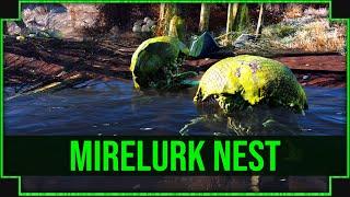 Mirelurk Nest in Fallout 4 - Navigating Hidden Lake Terrors!