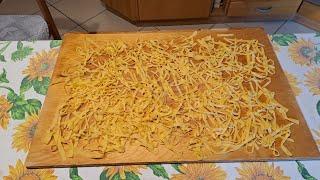 Le tagliatelle fatte a mano #pastatirataamattarello#