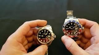 True GMT vs Office GMT Watches & how to set them - Rolex vs Parnis