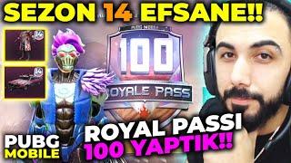 SEZON 14 GELDİ!  ROYALE PASSI 100 YAPTIK! ŞİMDİYE KADARKİ EN İYİ SEZON!! | PUBG MOBILE