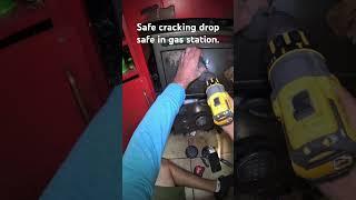 Safe cracking drop safety deposit in gas station. #safecracking #drill #safelockout #safteydeposit