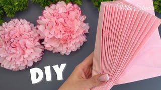 How to make Easy Tissue Paper Flowers  DIY Paper Craft Tutorial