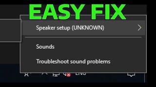 How To Fix Speaker Setup Unknown Error in Windows