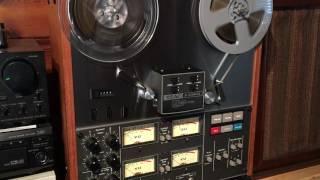 Teac A-3340S 4 Track Reel to Reel Demonstration Video. Recording and Playing Back Pink Floyd.