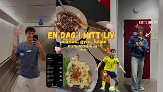 En Dag I Mitt Liv - Min Praktik, Träningspass På Gymmet & Futsalmatch