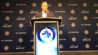 Jets GM Kevin Cheveldayoff discusses return of Alex Burmistrov