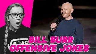 BILL BURR MOST OFFENSIVE JOKES | AMERICAN REACTS | AMANDA RAE